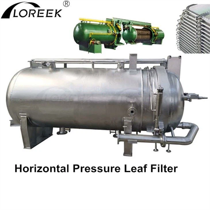 stainless steel horizontal leaf filter